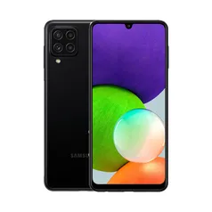  Smartphone Samsung Galaxy A22 Preto 128GB, 4GB RAM, Câmera Quádrupla 