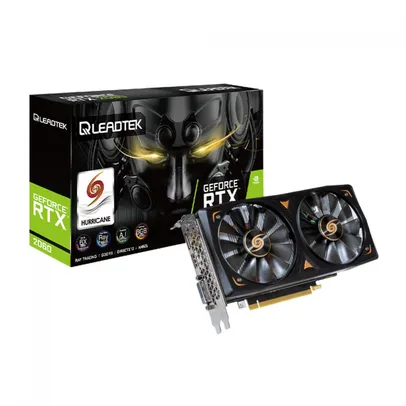 Placa de Vídeo Leadtek WinFast GeForce RTX 2060 Hurricane, 6GB, GDDR6, 192bit | R$2879