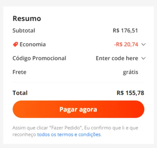 Imagem na descrição da promoção