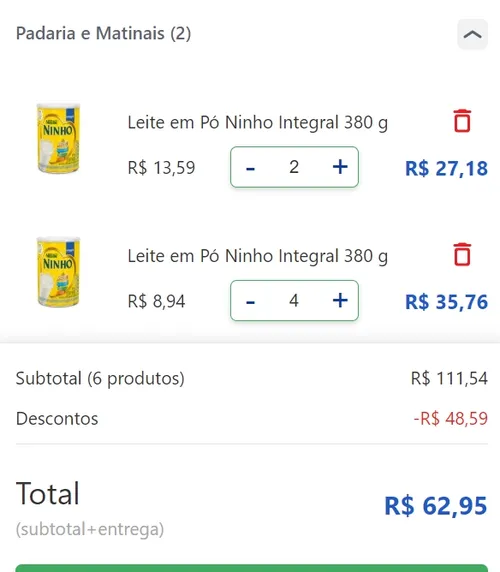 Imagem na descrição da promoção