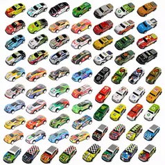 30x Mini carros Alloy Diecast Model Toy para meninos, deslizando a inércia, puxar o brinquedo do veículo