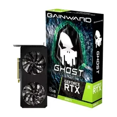 Placa de Vídeo Gainward NVIDIA GeForce RTX 3060 Ti Ghost, LHR, 8GB, GDDR6, 256Bit, DLSS, Ray Tracing, NE6306T019P2-190AB