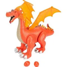 Boneco Dragão com Luzes e Bota Ovo BW0029 - Brink+ | R$40