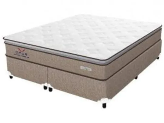 [Clube da Lu] Cama Box Queen (Box + Colchão) - Molas Ensacadas 28cm de Altura Plumatex Ópus