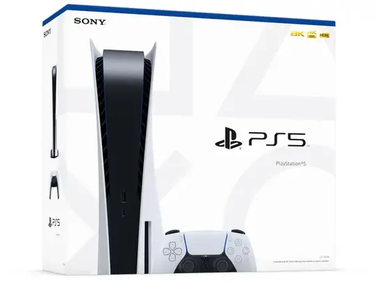 PlayStation 5 825GB 1 Controle Branco Sony - com leitor