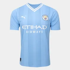 Camisa Manchester City Home 23/24 s/n° Torcedor Puma Masculina