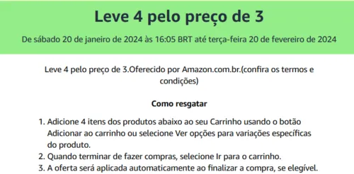 Imagem na descrição da promoção