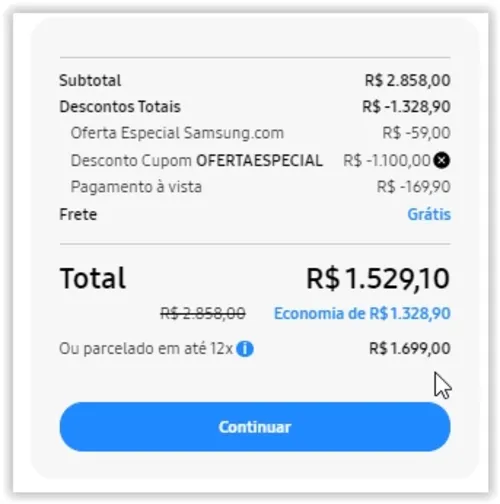 Imagem na descrição da promoção