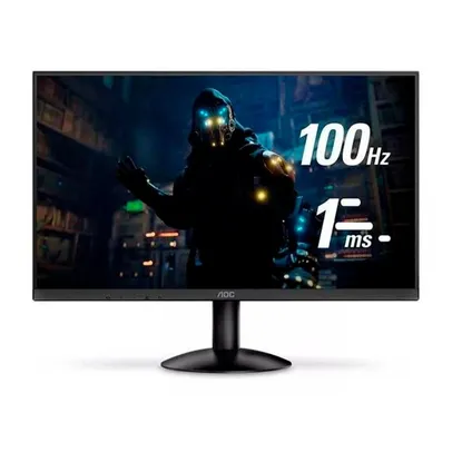 Monitor Gamer Widescreen AOC LED 21,5" FHD, 100 Hz, 1ms, VGA HDMI, HDR Mode Adaptive-Sync, Preto - 22B30HM2