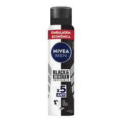  (Leve 2 Pague 1) Desodorante Nivea Men Invisible For Black & White Aerossol 200ml