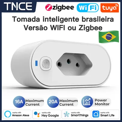 [C. Nova R$4,99] Plug Inteligente 16A Compatível com Alexa