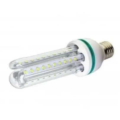 Kit com 5 Lâmpadas Led Branco Frio 3u E27 9w Bivolt 90% Mais Econômica 6000k 31,90