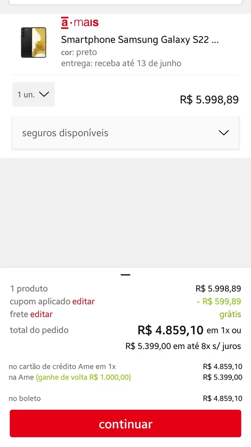 Imagem na descrição da promoção