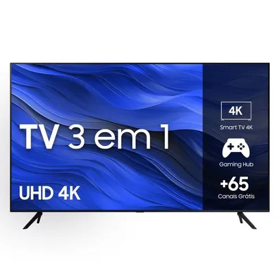 Smart TV Samsung 58 UHD 4K 58CU7700 2023, Processador Crystal 4K, Gaming Hub Tela sem Limites