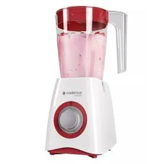 Liquidificador Cadence Inspire LIQ361 1000W 5 Velocidades 127V, Branco/Vermelho - R$74,31