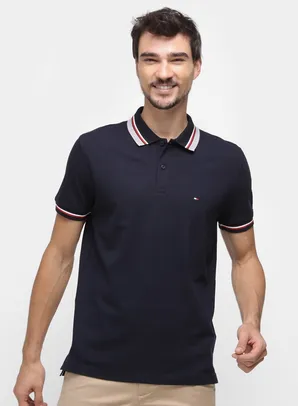 Camisa Polo Tommy Hilfiger Contrast Regular Masculina | R$162