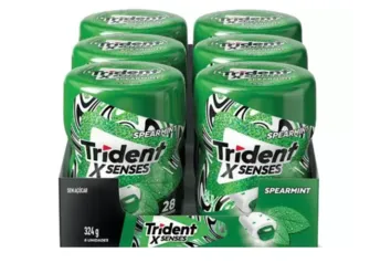 (R$ 7,50 cada) Chiclete Trident XSenses Spearmint Menta