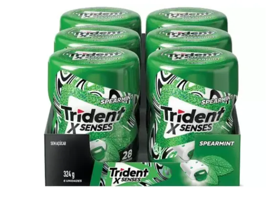 (R$ 7,50 cada) Chiclete Trident XSenses Spearmint Menta