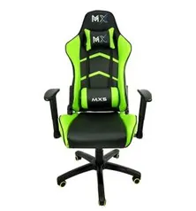 Cadeira Gamer MX5 Giratoria Preto/Verde - Mymax