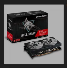 Placa de Vídeo PowerColor Hellhound Radeon RX 6600, 8GB, GDDR6, FSR, Ray Tracing, AXRX 6600 8GBD6-3DHL