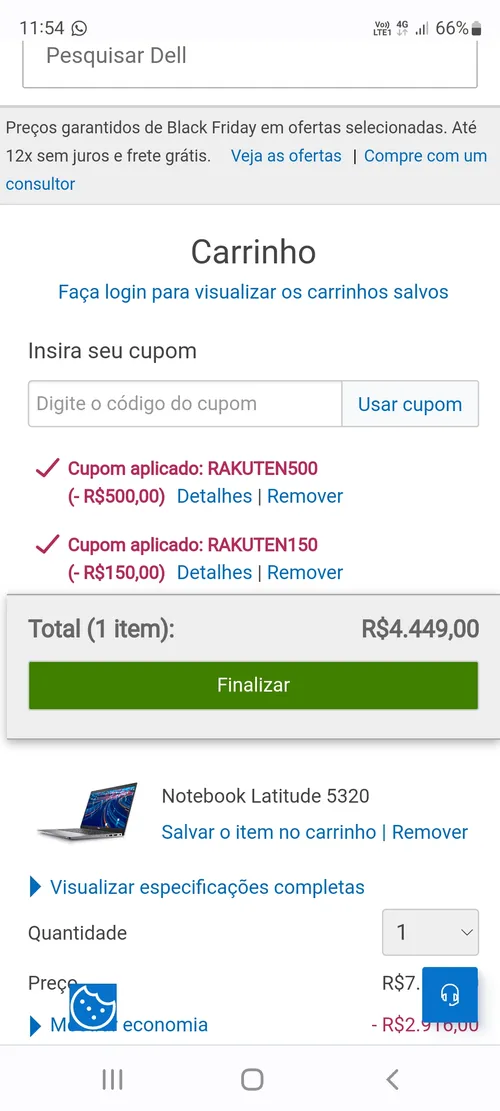 Imagem na descrição da promoção