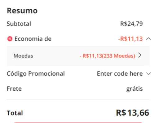 Imagem na descrição da promoção