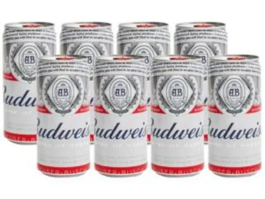 [R$5 de volta] Cerveja Budweiser 8 unidades - 269ml | R$19