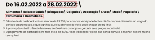 Imagem na descrição da promoção