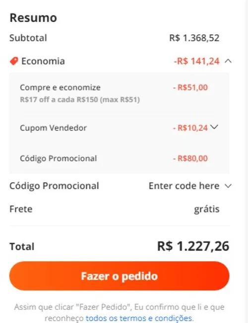 Imagem na descrição da promoção