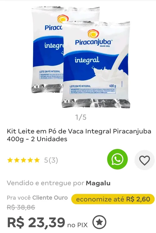 Imagem na descrição da promoção