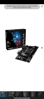 Placa Mãe Galax B450M, Chipset B450, AMD AM4, mATX, DDR4, AB450MAGCHJ1CW