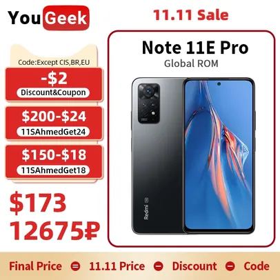 Smartphone Xiaomi Redmi Note 11E Pro 8/256GB