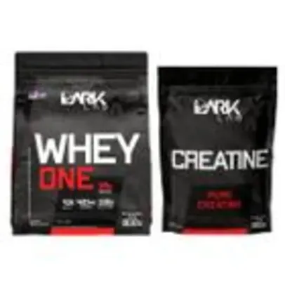 Kit Whey Protein One Refil 900g + Creatina Pura 500g Dark Lab