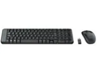 [Magalupay] Kit Teclado e Mouse Sem Fio Logitech MK220