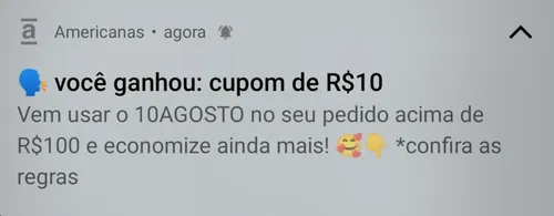 Imagem na descrição da promoção