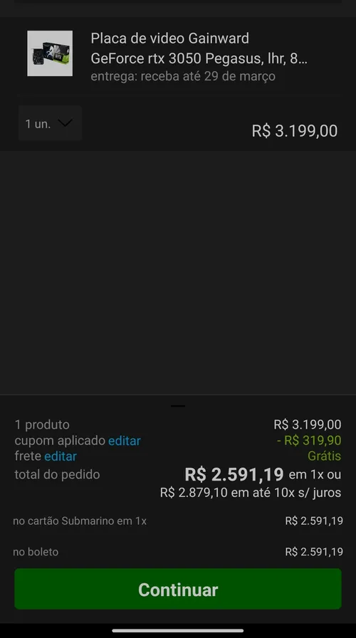 Imagem na descrição da promoção