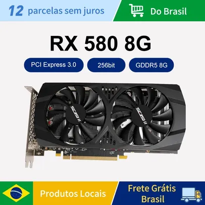 [No BRASIL] Placa de Vídeo RX 580 HDMI 8GB