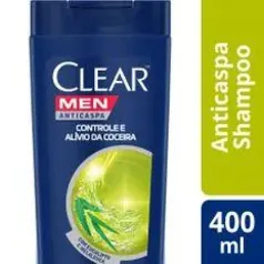 Shampoo Clear Men Controle e Alívio da Coceira 400ml | R$14