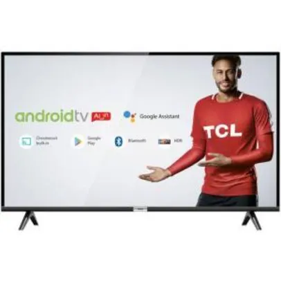 [R$711 com AME] Smart TV LED 32" Android TCL 32s6500 HD Wi-Fi Bluetooth 1 USB 2 HDMI Controle Remoto com Google Assistente | R$749