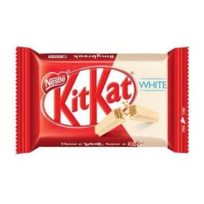 Chocolate Kitkat 4 Fingers White 41,5g | R$0,58