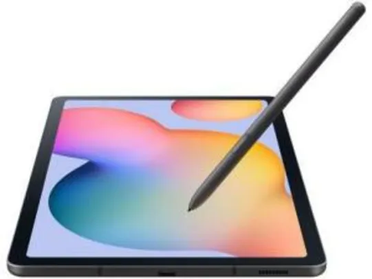 (APP+CLUBE DA LU) Tablet Samsung Galaxy Tab S6 Lite 10,4” 4G Wi-Fi - 64GB Android 10 Octa-Core com Caneta e Capa