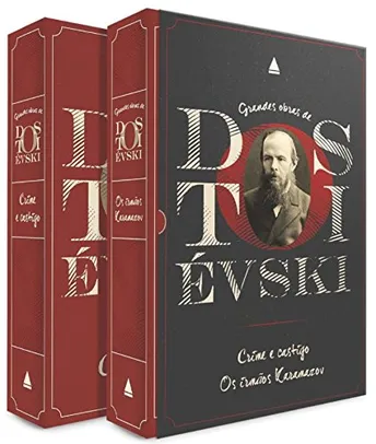 Grandes obras de Dostoiévski - Crime e castigo / Os irmãos Karamazov - Capa dura | R$48