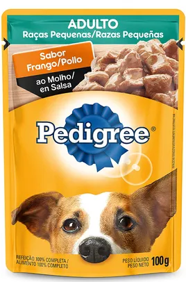 Ração Úmida Pedigree frango Cães 100g | R$1,33