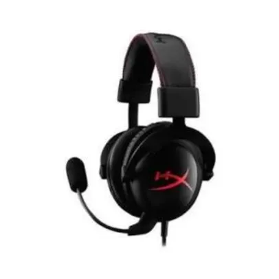 Headset Kingston HyperX Cloud Core Preto/Vermelho, KHX-HSCC-BK-LR - R$249