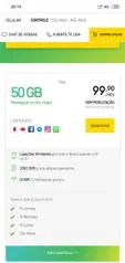 OI Mais Controle Top 50GB - R$99,90 (sem fidelidade)