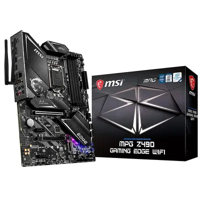 Placa-mãe MSI MPG Z490 GAMING EDGE WIFI, Intel LGA 1200, ATX, DDR4