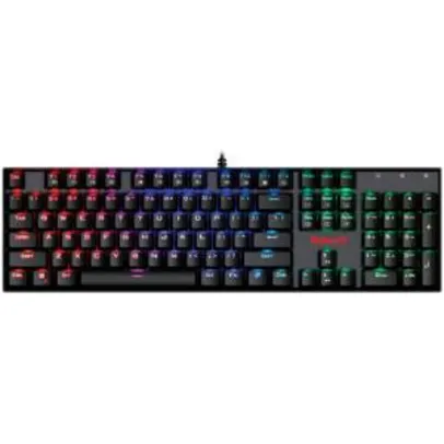 Teclado Mecânico Gamer Redragon Mitra K551 RGB, Switch Brown, ABNT2 - R$270