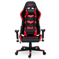 [APP] Cadeira Gamer XT Racer Speed Series, Até 120kg, Com Almofadas, Reclinável, Descanso de Braço 2D, Preto e Vermelho - XTS140