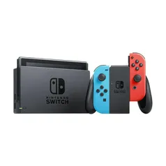 Nintendo Switch 32GB, 1x Joy-con, Neon, Azul e Vermelho.