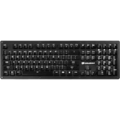 Teclado Gamer Mecanico Cougar Puri CGR-WM3SB-PUR Preto Switch Azul